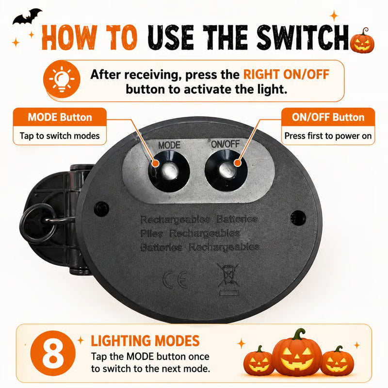 ๐ปEarly Halloween Sale ๐ Solar Pumpkin Stake Lights