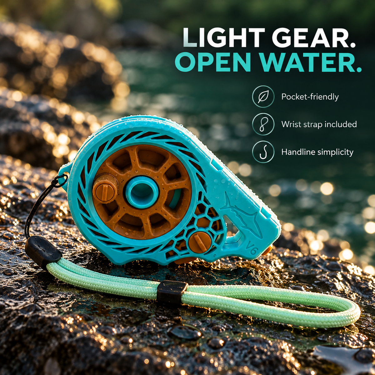 ๐ฃ Pocket Fishing Reel โ Ultralight Rodless Handline