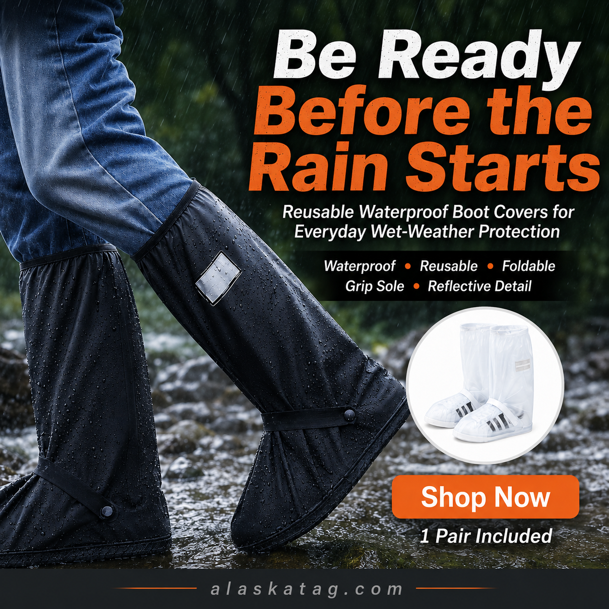π§οΈ Reusable Waterproof Boot Covers for Rain, Mud & Snow