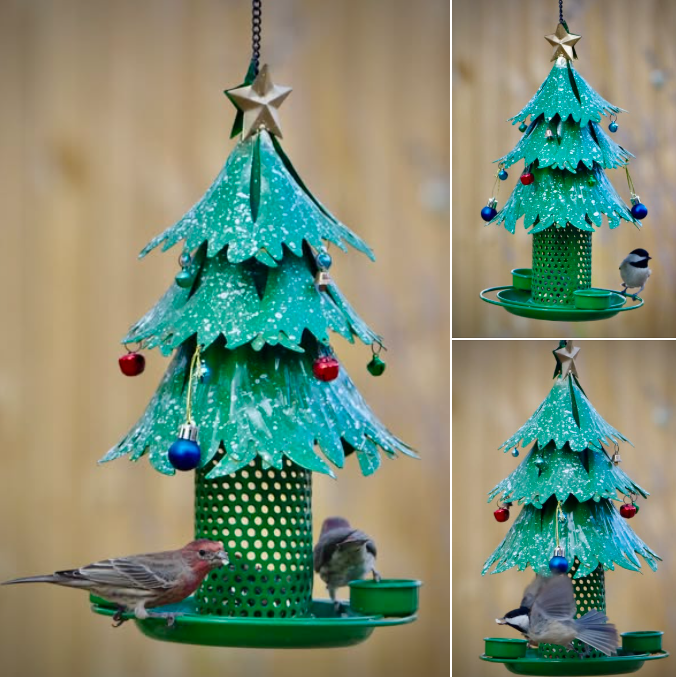 🥰New Hot Sales - 49% OFF🎄 Christmas Tree Bird Feeder🐦Festive Garden Decor for Bird Lovers ✨