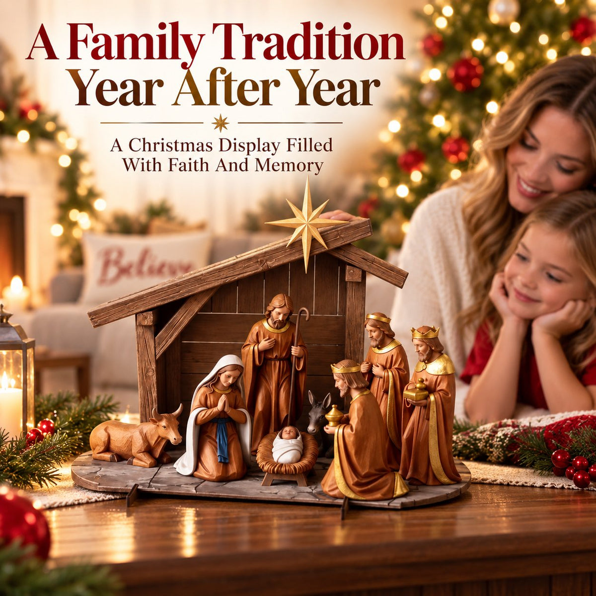 ✝️Christmas Nativity Scene Decor | Bring The True Meaning Of Christmas Home