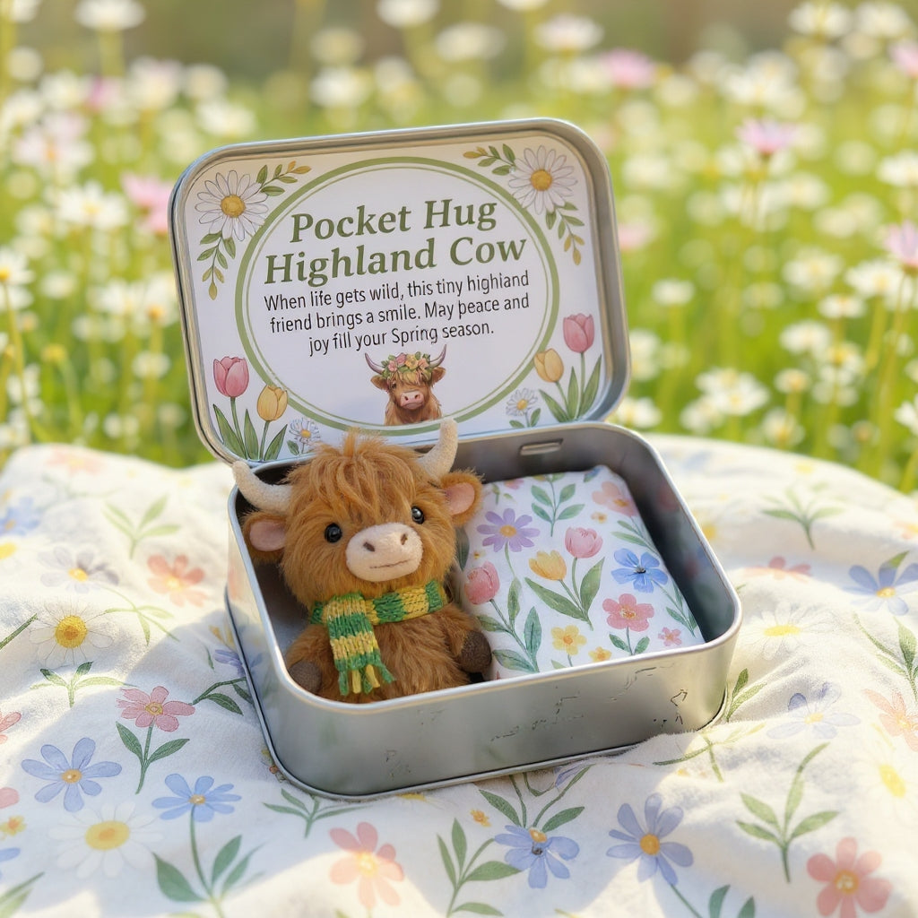 ๐พ๐ฎPocket Hug Highland Cow Gift Set โ A Little Hug You Can Carry Anywhere ๐