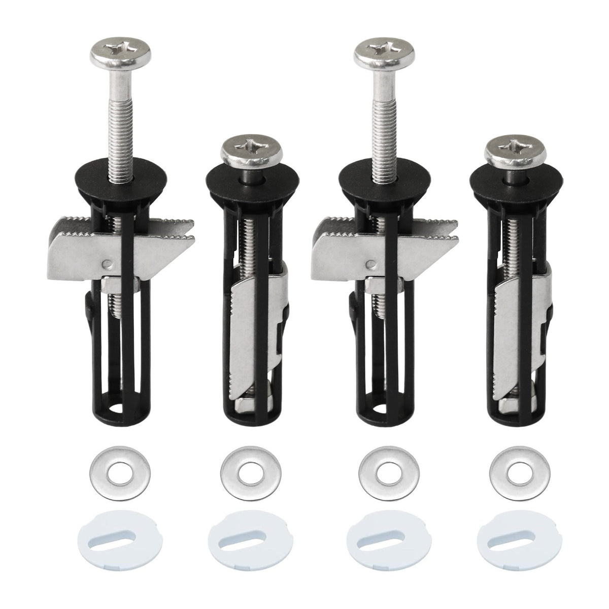 π Universal Locking Toilet Seat Fixing Bolt β 304 Stainless Steel Quick-Lock Kit with 2 Washers