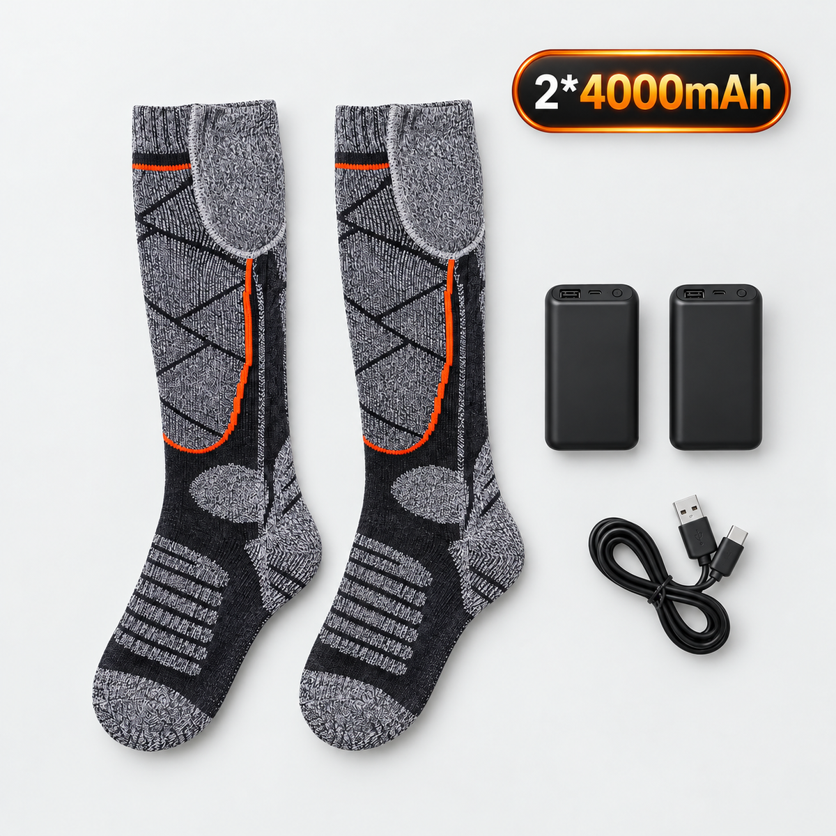 π₯ Rechargeable Heated Socks β Keep Your Feet Warm All Winter