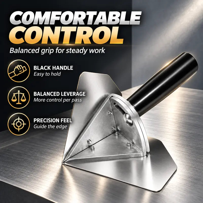 🏠 Corner Finishing Trowel – Stainless Steel Plaster & Putty Tool for Interior Wall Corners