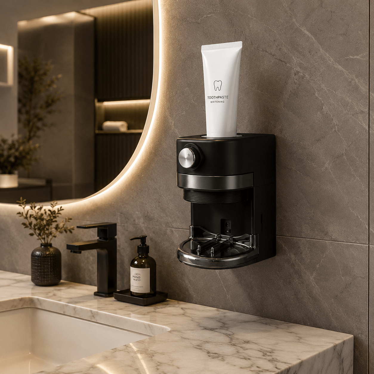 Automatic Toothpaste Dispenser - Touchless, Wall-Mounted