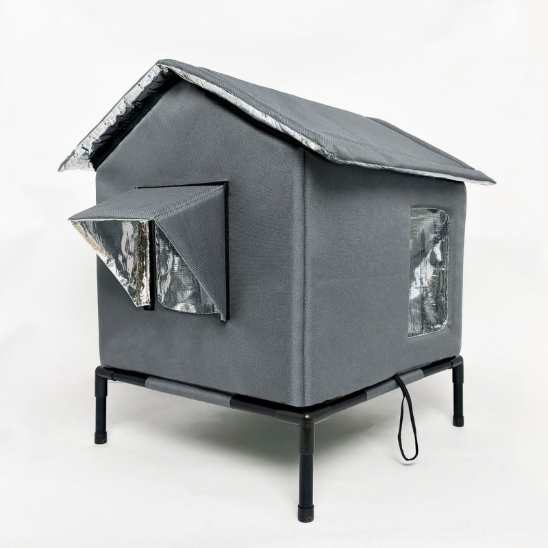 π LIMITED-TIME 50% OFF! π All-Weather Elevated Outdoor Cat House β Waterproof, Insulated, Foldable π§οΈ