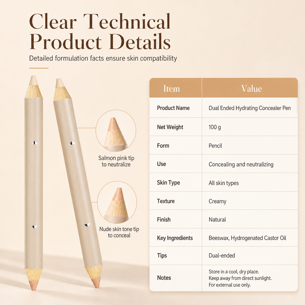 π Dual-Ended Cream Concealer Pencil β Smooth Application & Targeted Coverage
