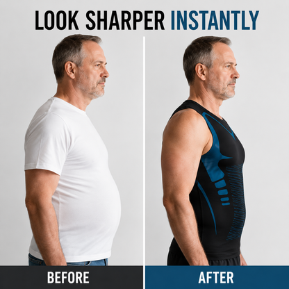 💪Men's Slimming Compression Vest | Posture Corrector Base Layer