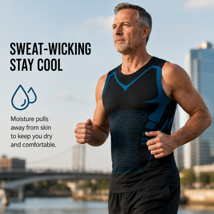 💪Men's Slimming Compression Vest | Posture Corrector Base Layer