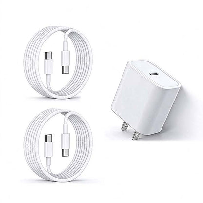 20W Super Fast USB-C Charger with 1M / 2M Type-C to C Cable Kit