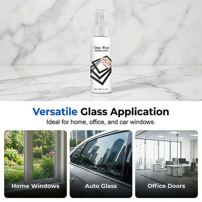 🪟  One Way Mirror Spray | Streak-Free Cleaner for Glass, Windows &  Mirrors