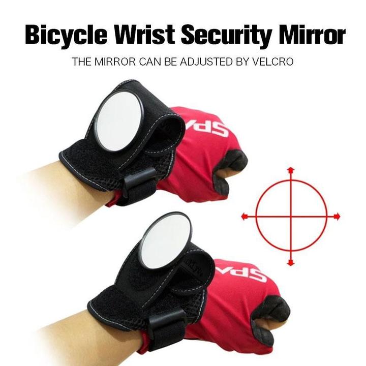 Adjustable Wrist-Mounted Cycling Mirror