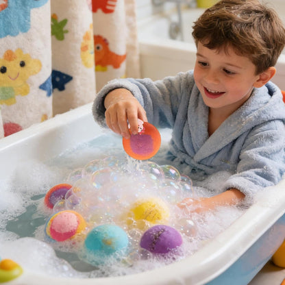 Kids Bath Bombs with Surprise Spring Toys Inside🐷