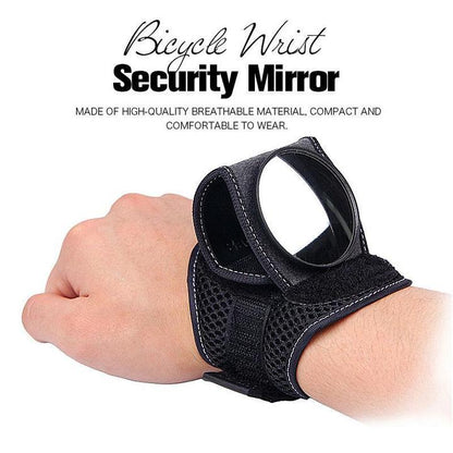 Adjustable Wrist-Mounted Cycling Mirror
