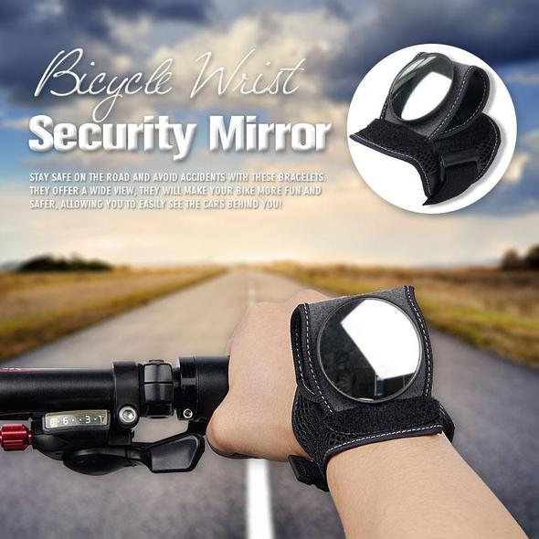 Adjustable Wrist-Mounted Cycling Mirror