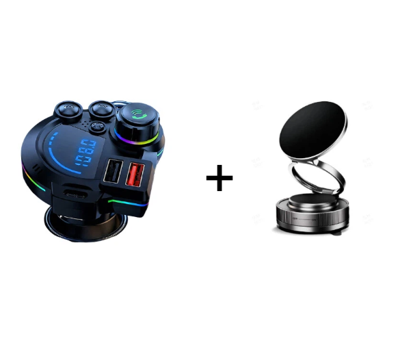⚡20W Multi-Port Fast Charger & Bluetooth Music Adapter – Revive Your Old Car with Smart FM Transmitter 🎵