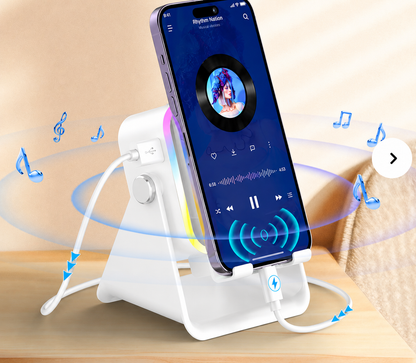📱PUTARE Wireless Induction Audio Speaker Stand