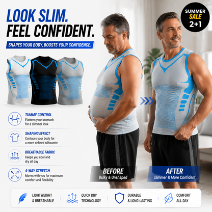💪Men's Slimming Compression Vest | Posture Corrector Base Layer