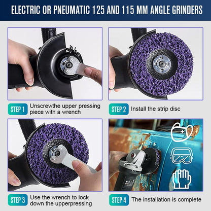 ⚙️ Diamond Polishing Disc – 2PCS Angle Grinder Rust & Paint Removal Wheel