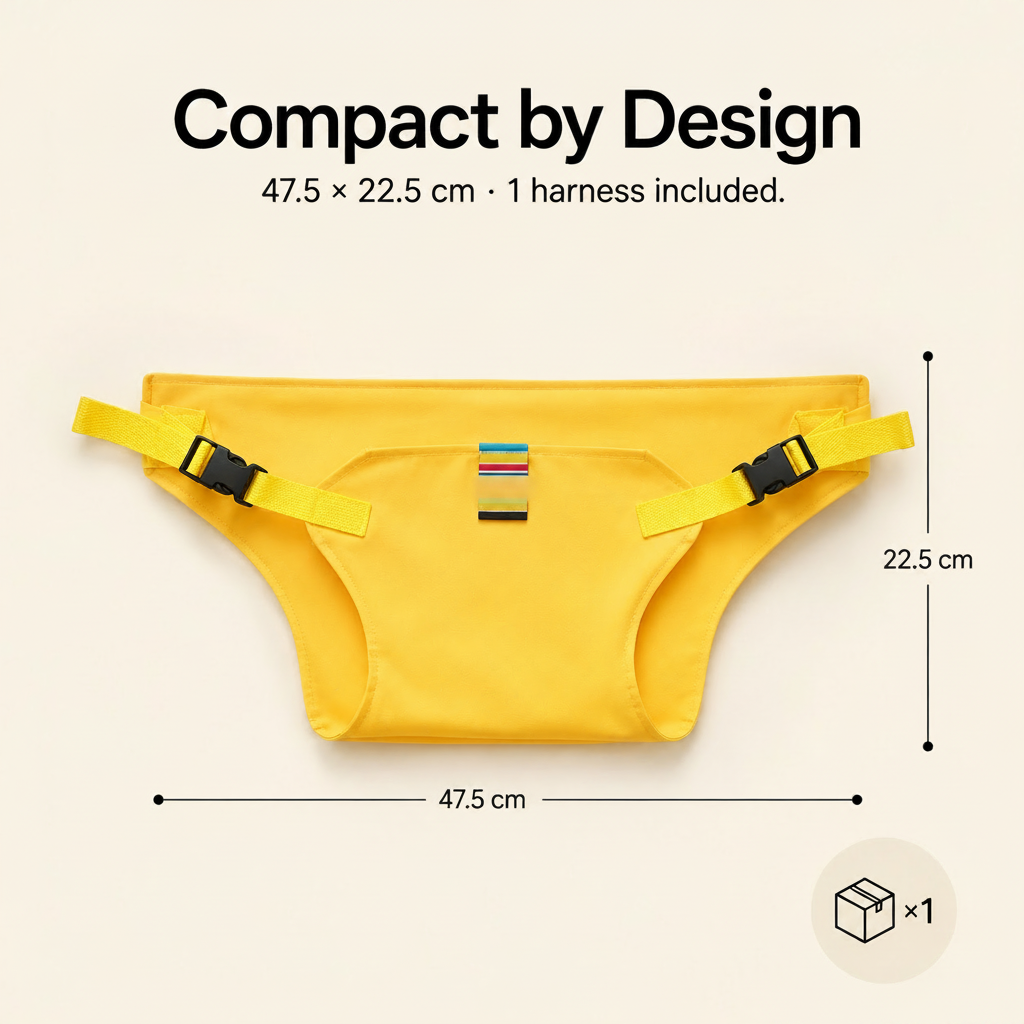 Portable Baby Chair Harness Safety Belt — Foldable Toddler Dining Seat for Travel & Restaurants