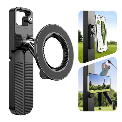 📱 360° Foldable Magnetic Phone Holder – Strong Grip for Golf, Gym & Travel