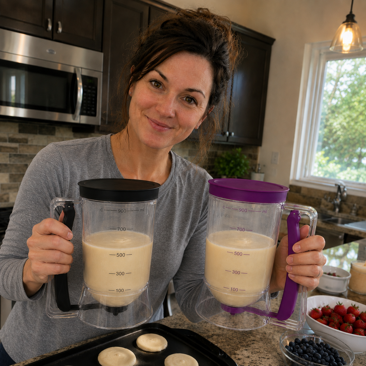 🎉🧁Easy-Pour Pancake & Cupcake Batter Dispenser
