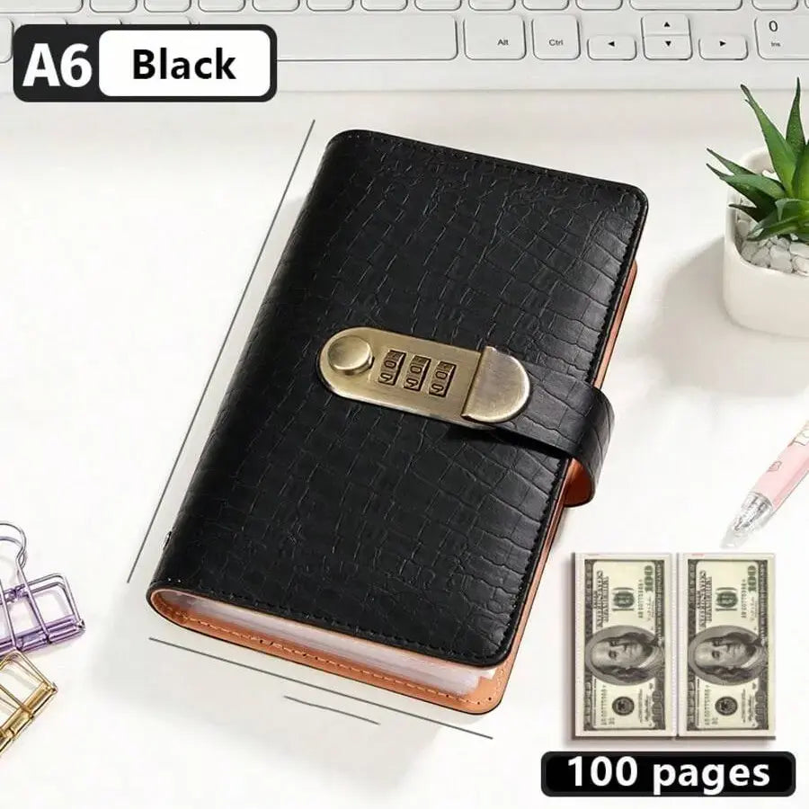 100‑Transparent‑Pocket Currency Collectors Album, Top‑Grade PU Leather📘