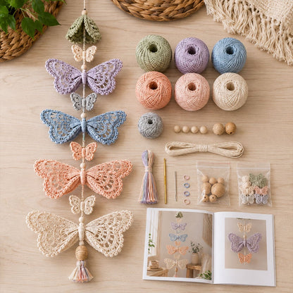 Hummingbird Garden Cascade DIY Crochet Kit