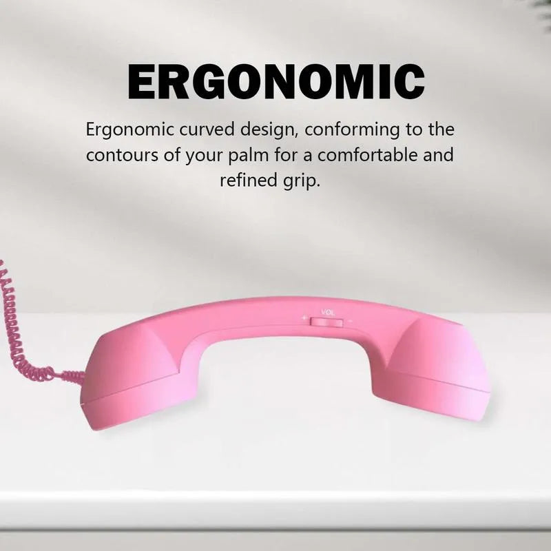 Retro telephone handset with Type-C interface