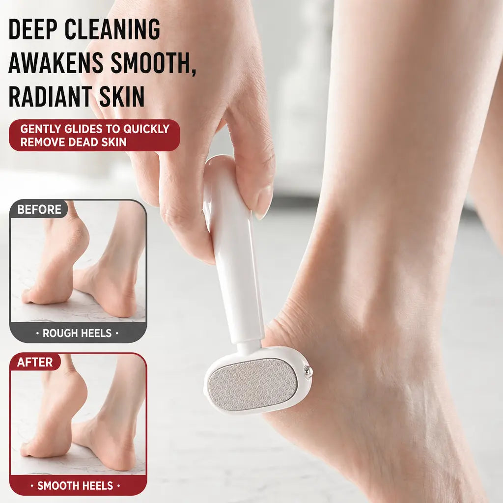 Foot scraper for rough heel care