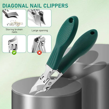 Eagle Beak Beveled Nail Clippers | Premium 3-Piece Grooming Kit ✂️🛡️