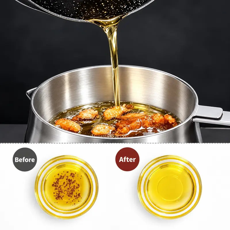 304 Stainless Steel Deep Fryer Pot Set 🍳