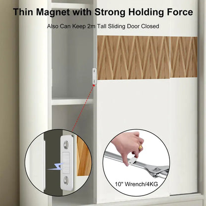 12-Pack Ultra Thin Cabinet Magnetic Door Catch Stainless Steel, Satin Nickel 🧲