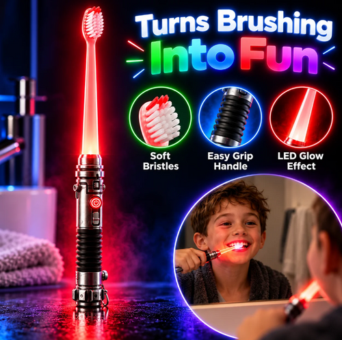 🔥🪥LED Glow Toothbrush – Make Brushing Fun Again ✨