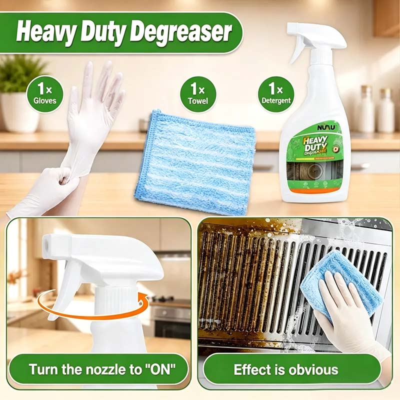 Heavy duty degreaser-Range Hood Cleaner Spray, Heavy Duty Kitchen Grease Remover for Hood Filters🧽