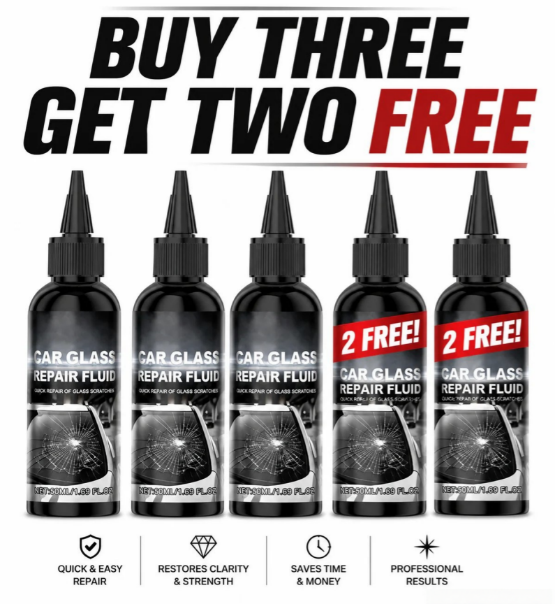 Fast-Acting Windshield Crack & Chip Repair Kit
