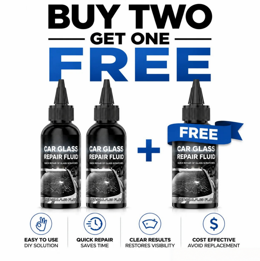 Fast-Acting Windshield Crack & Chip Repair Kit