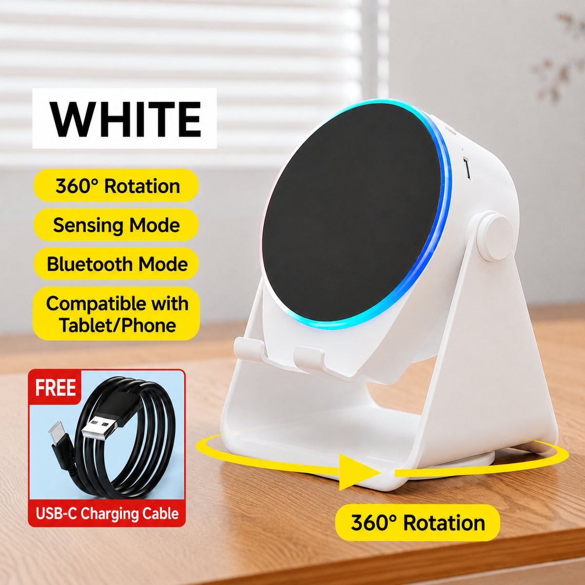 📱PUTARE Wireless Induction Audio Speaker Stand
