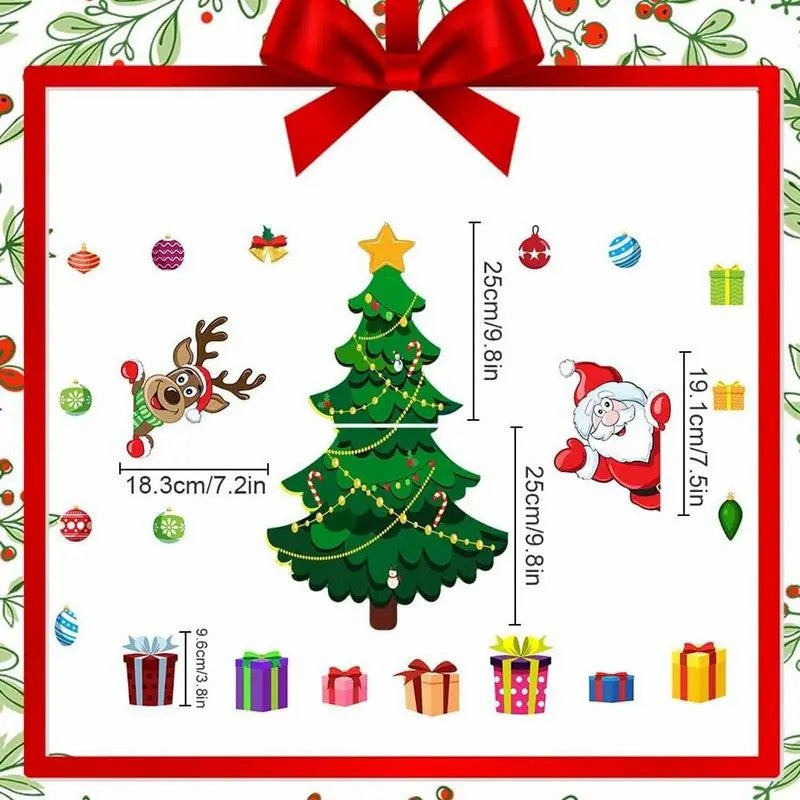Christmas Refrigerator Magnets,Christmas Tree Magnets for Fridge Stickers Decoration 🎄