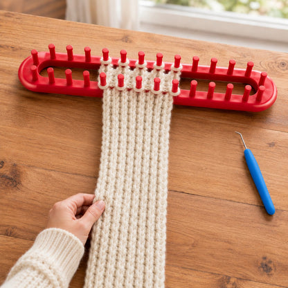 Beginner Long Knitting Loom & Hook Set