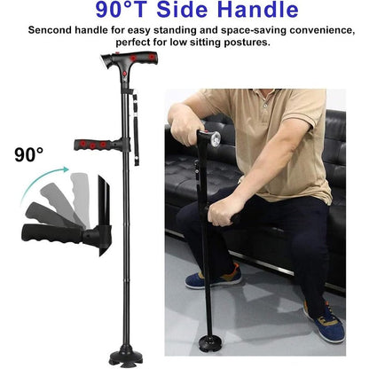 Collapsible Dual Grip Travel Cane