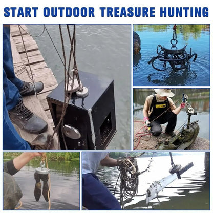 350 LBS Heavy Duty Fishing Magnet, Magnet with Countersunk Eyebolt🧲