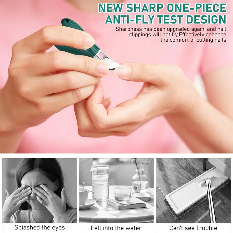 Eagle Beak Beveled Nail Clippers | Premium 3-Piece Grooming Kit ✂️🛡️