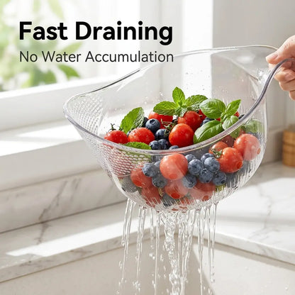 Aesthetic Multifunctional Rice Strainer with Handle 🥣