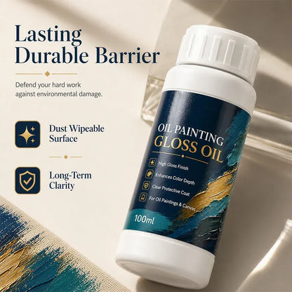 🎨 LIMITED TIME 50% OFF! 💧 Gloss Boost Painting Varnish – Professional High-Gloss Finish, Intensifies Color Depth & Protects Artwork ✨