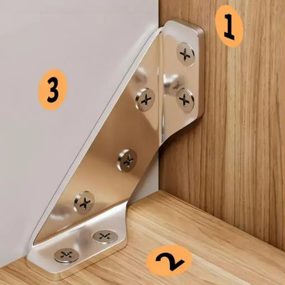 Stainless Steel Corner Brace, 90°Right AngleSupport Bracket