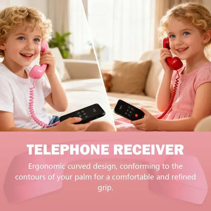 Retro telephone handset with Type-C interface