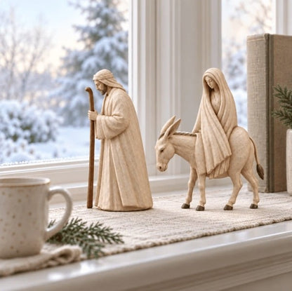 🔥  🌟 Journey to Bethlehem Christmas Nativity Scene Set ✨