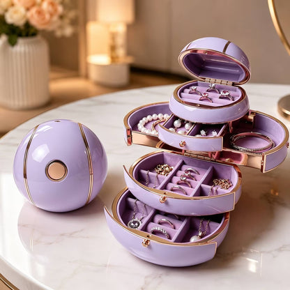 Automatic Deformable Spherical Jewelry Box